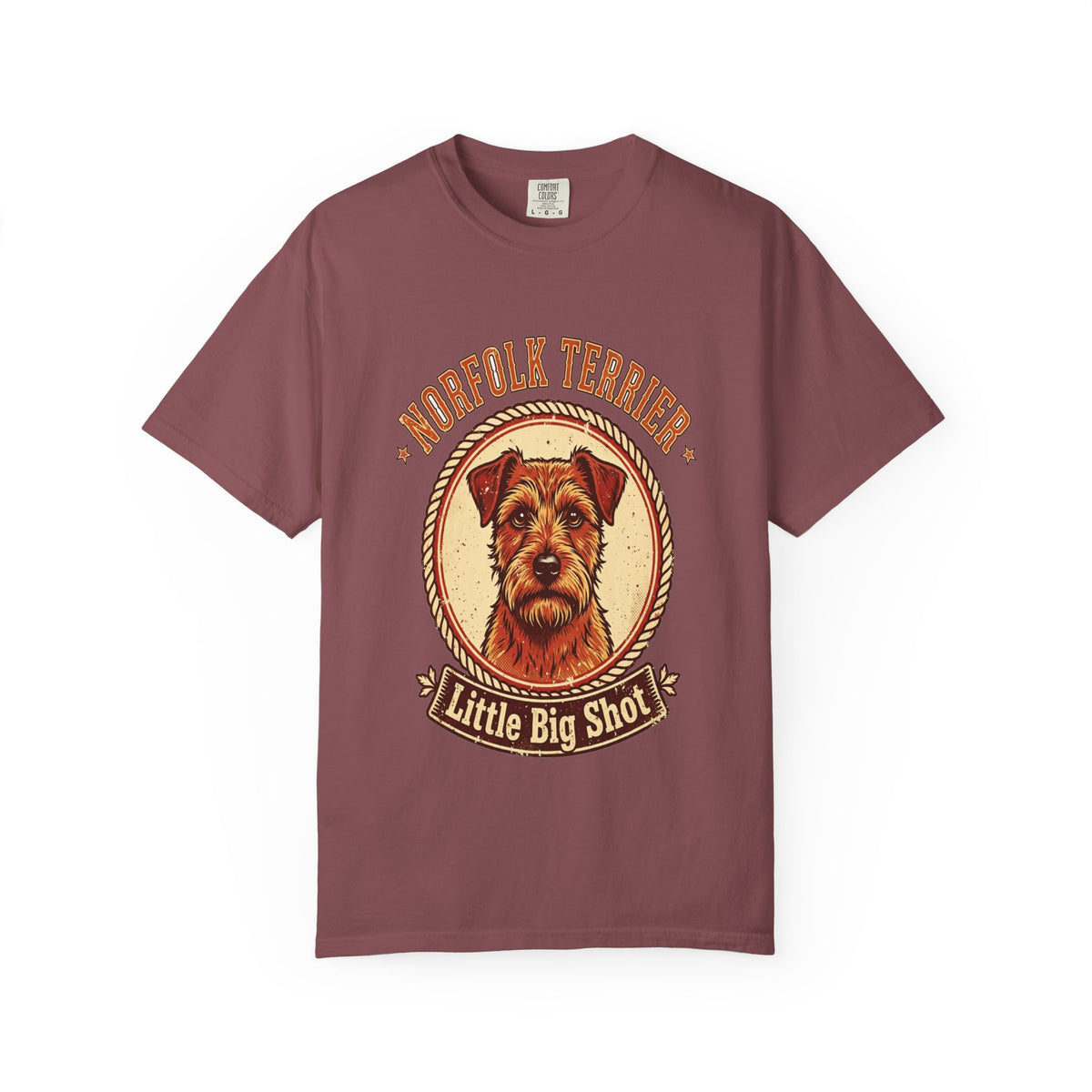 'Little Big Shot' Norfolk Terrier T-Shirt — alternate view
