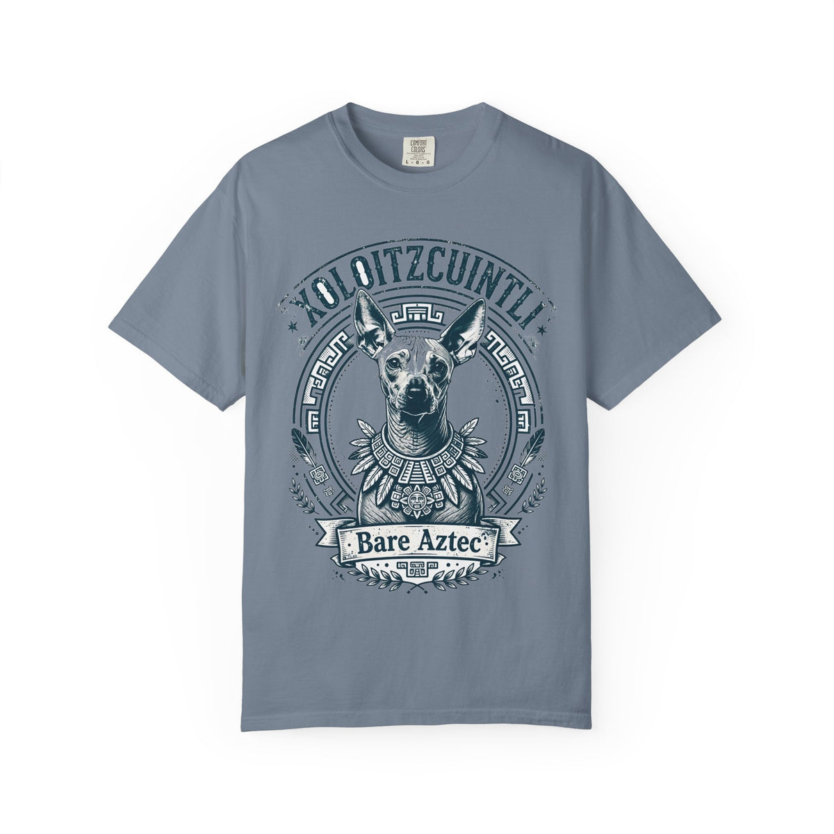 'Bare Aztec' Xoloitzcuintli T-Shirt — alternate view