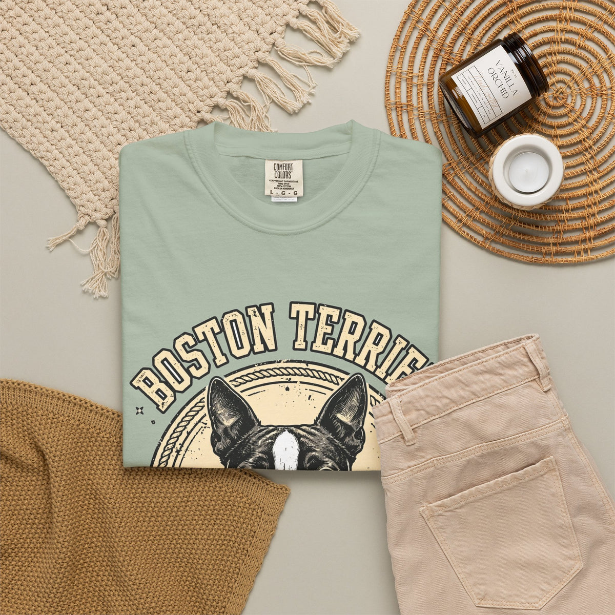 'Tuxedo Goofball' Boston Terrier T-Shirt — alternate view