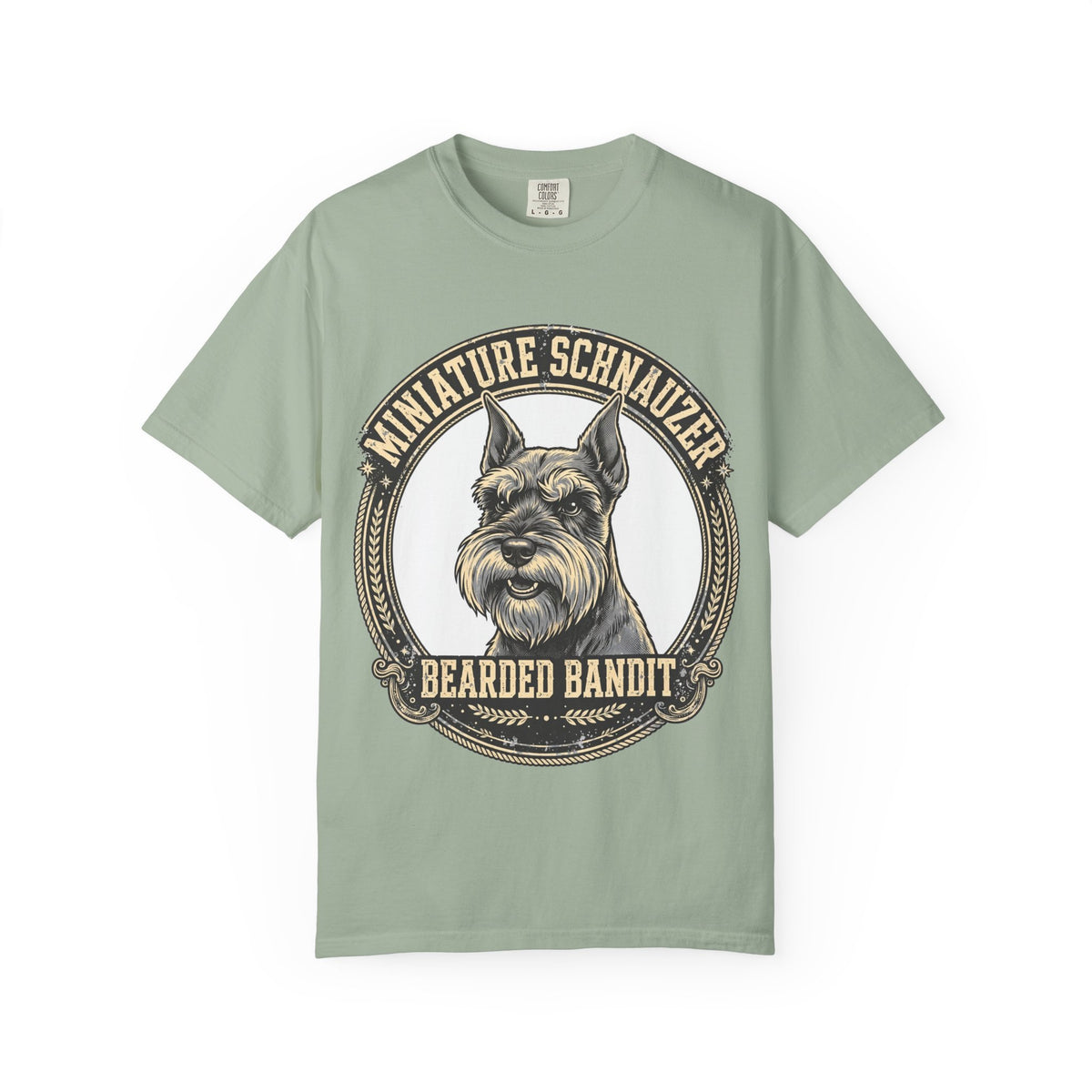 'Bearded Bandit' Miniature Schnauzer T-Shirt — alternate view
