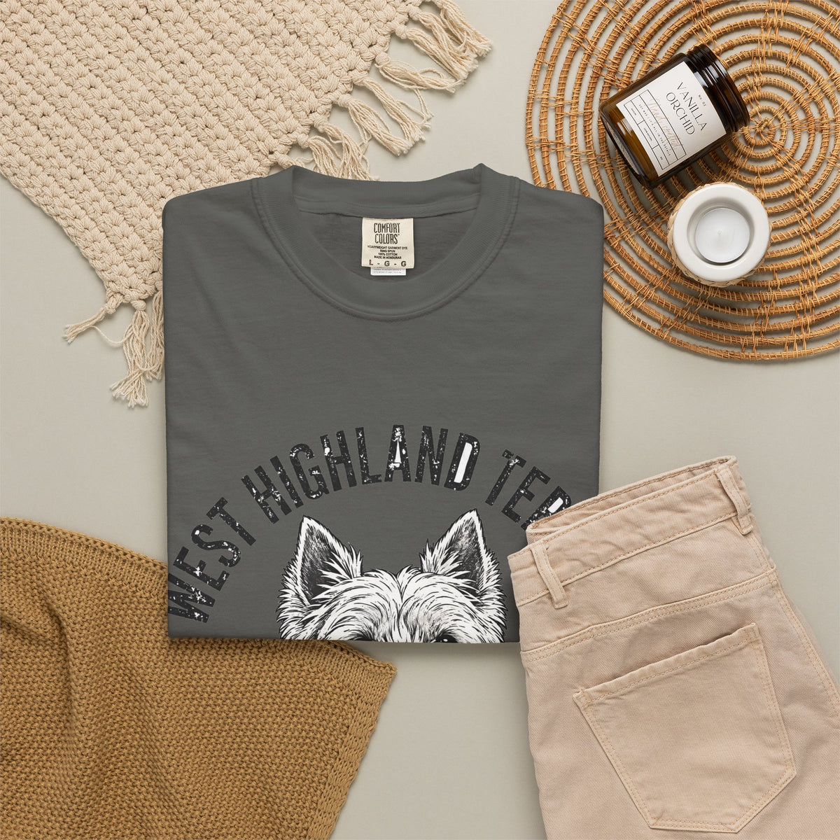 'Scruff Boss' West Highland Terrier T-Shirt — alternate view