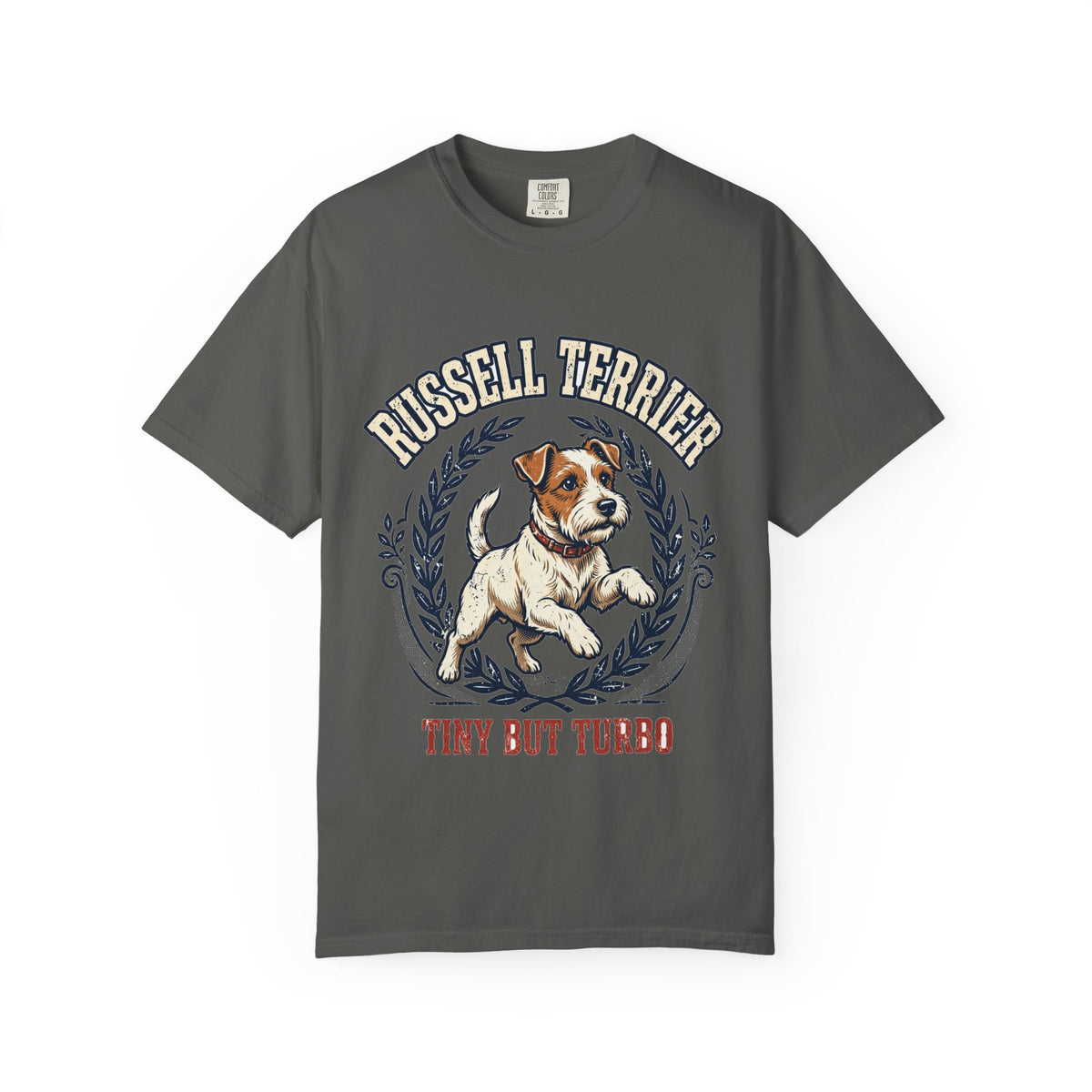 'Tiny But Turbo' Russell Terrier T-Shirt — alternate view