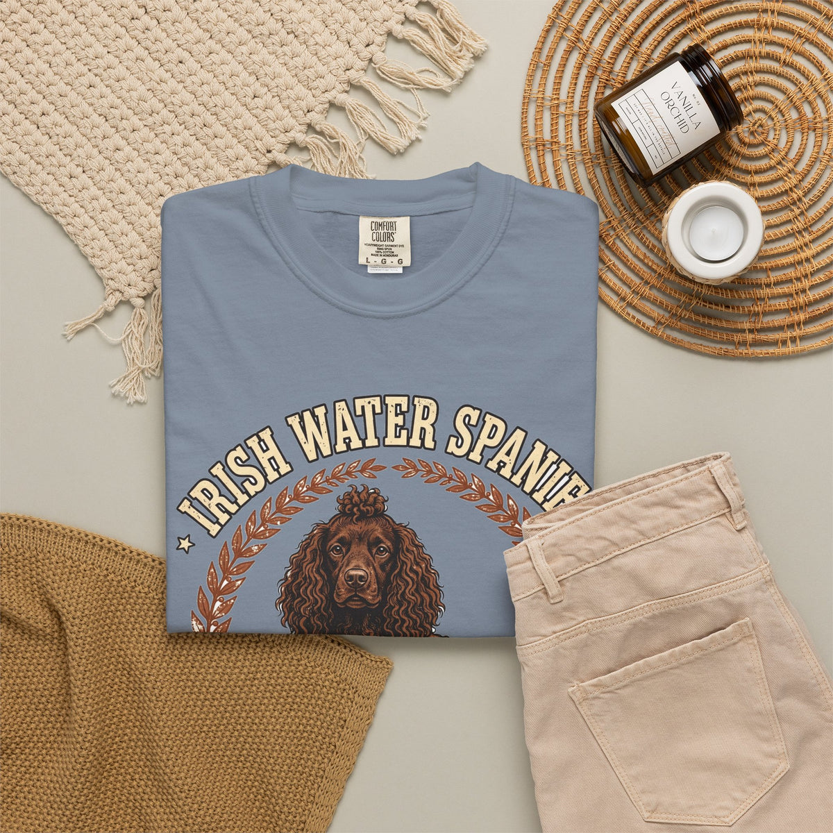 'Curly Cutie' Irish Water Spaniel T-Shirt — alternate view