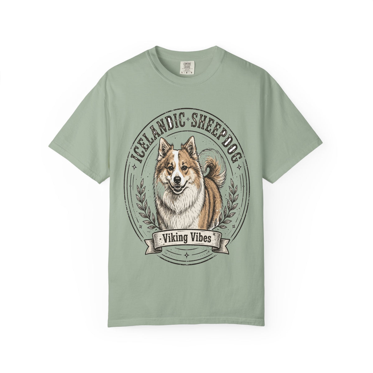 'Viking Vibes' Icelandic Sheepdog T-Shirt — alternate view