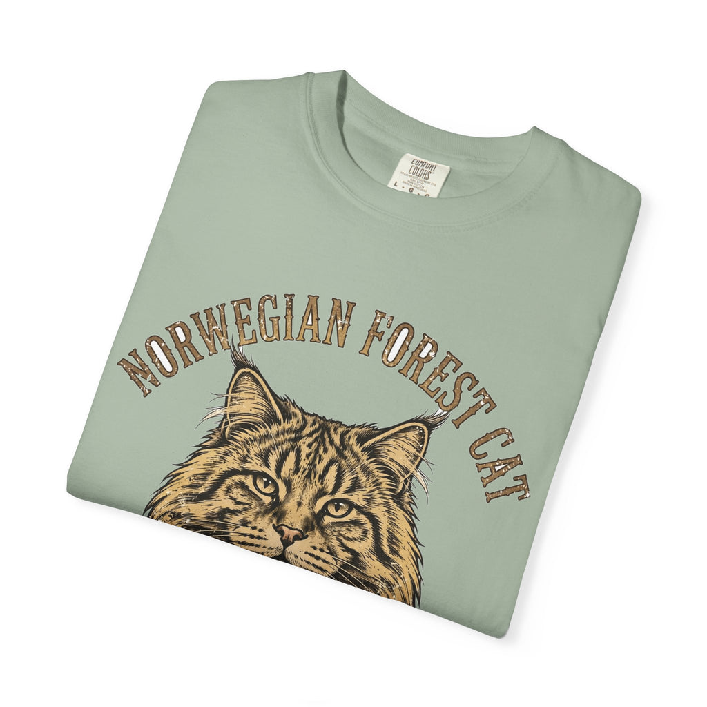 'Viking Fluff' Norwegian Forest Cat T-Shirt — alternate view