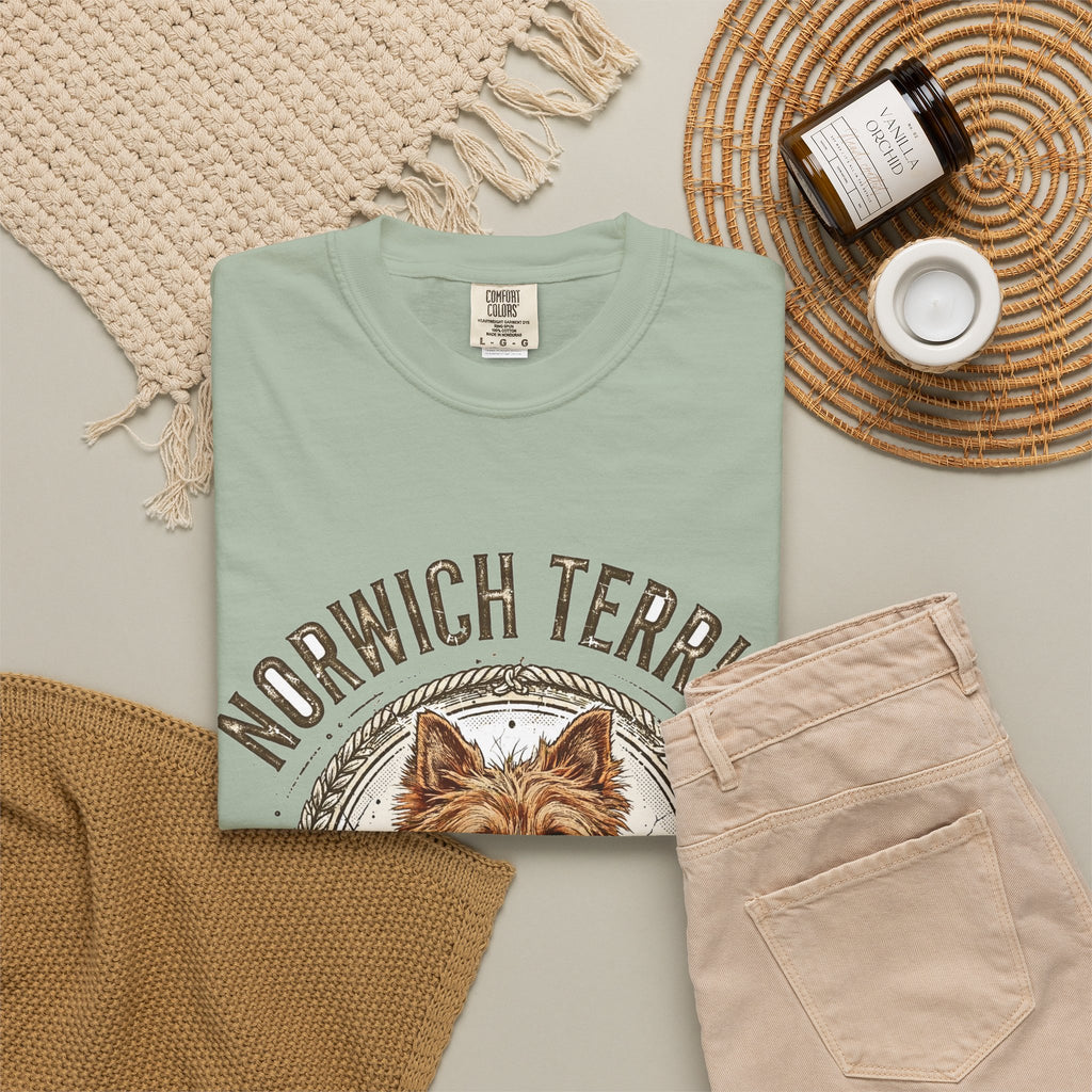 'Little Mischief' Norwich Terrier T-Shirt — alternate view