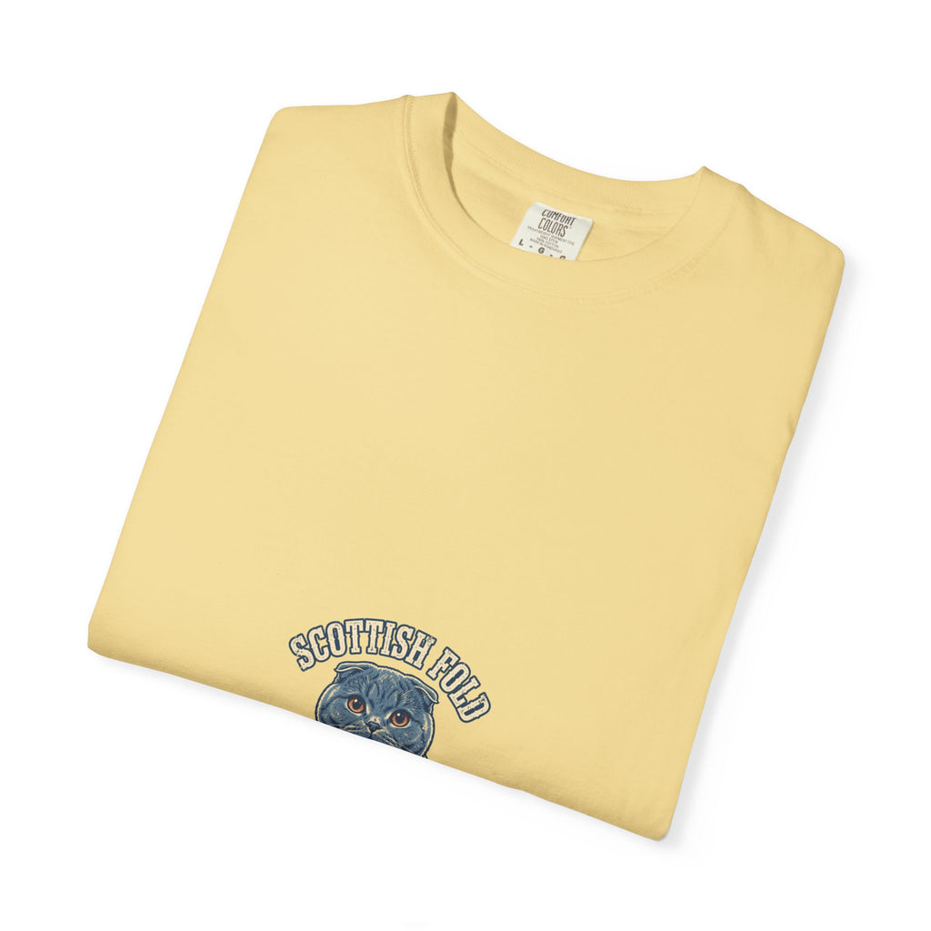 'Folded With Love' Scottish Fold Cat T-Shirt — alternate view