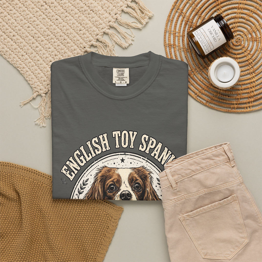 'Lap Royalty' English Toy Spaniel T-Shirt — alternate view