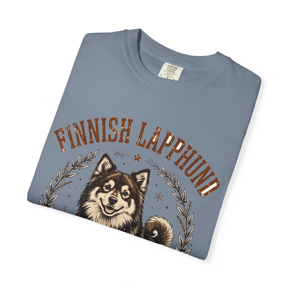 'Arctic Floof' Finnish Lapphund T-Shirt — alternate view