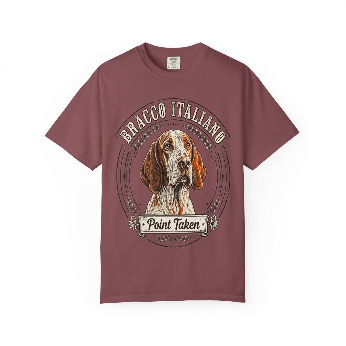 'Point Taken' Bracco Italiano T-Shirt — alternate view