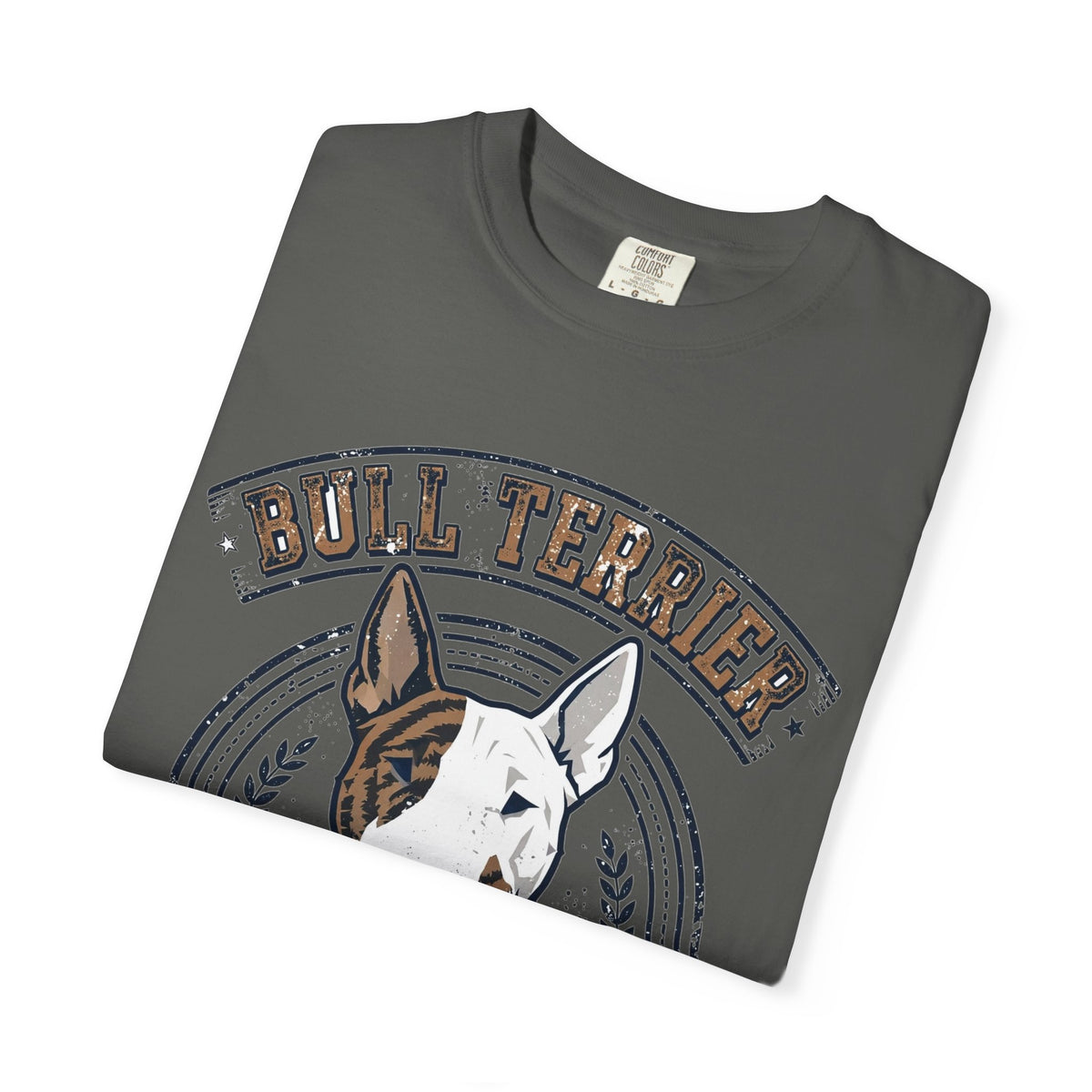 'Egg Head Energy' Bull Terrier T-Shirt — alternate view