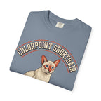 'Point Taken' Colorpoint Shorthair Cat T-Shirt — alternate view