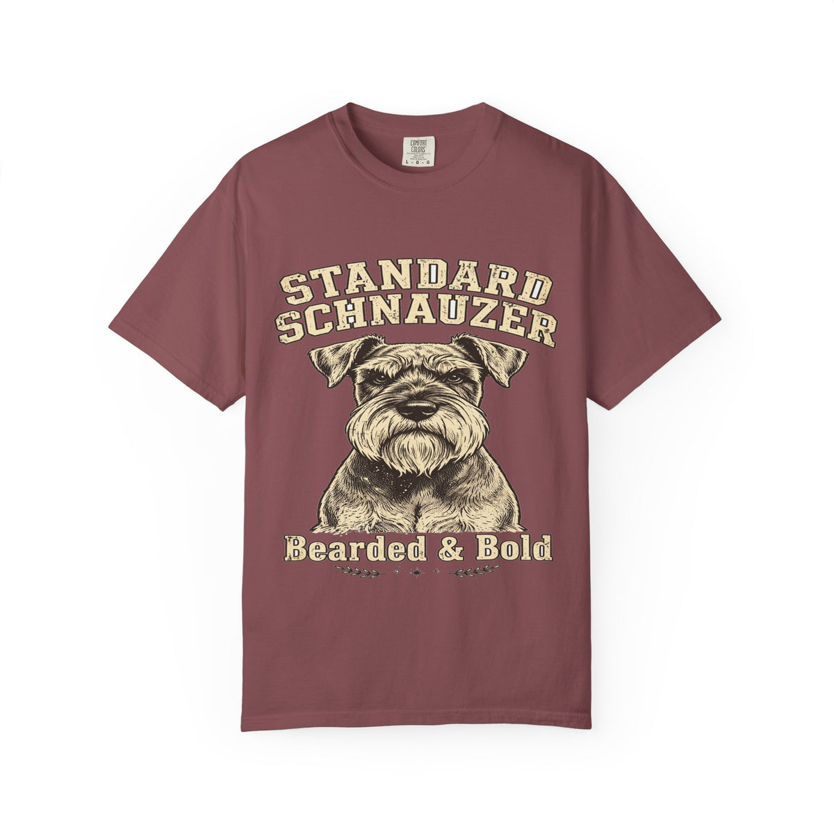 'Bearded & Bold' Standard Schnauzer T-Shirt — alternate view