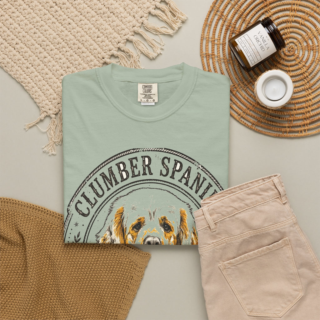 'Chunky & Charming' Clumber Spaniel T-Shirt — alternate view