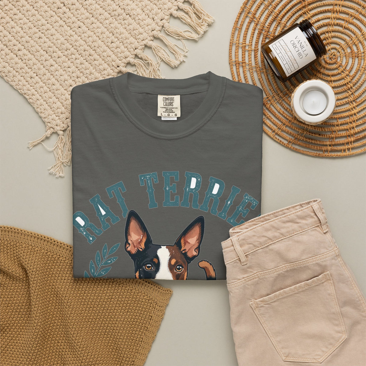 'Tiny Tornado' Rat Terrier T-Shirt — alternate view