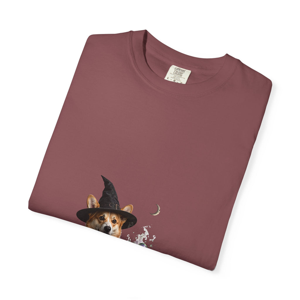 Corgi Witch Pup Halloween Tee