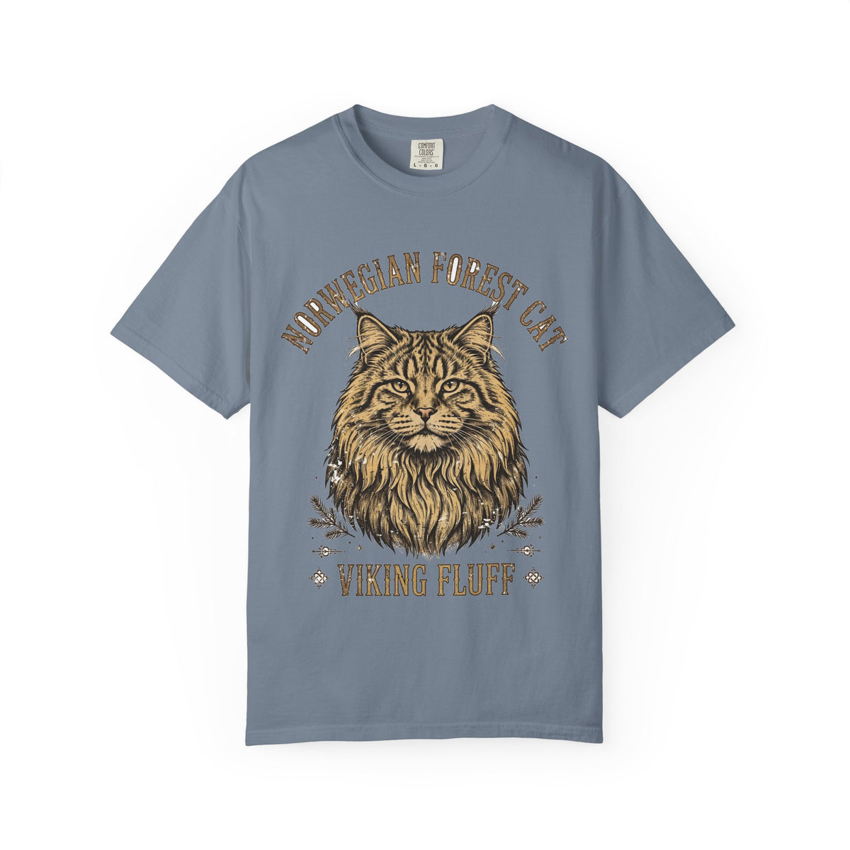 'Viking Fluff' Norwegian Forest Cat T-Shirt — alternate view