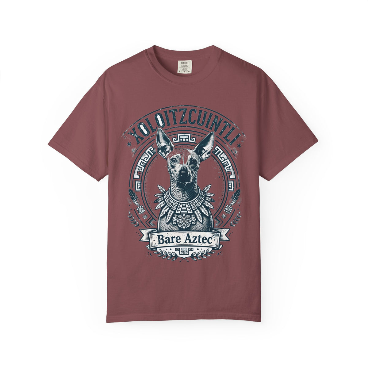 'Bare Aztec' Xoloitzcuintli T-Shirt — alternate view