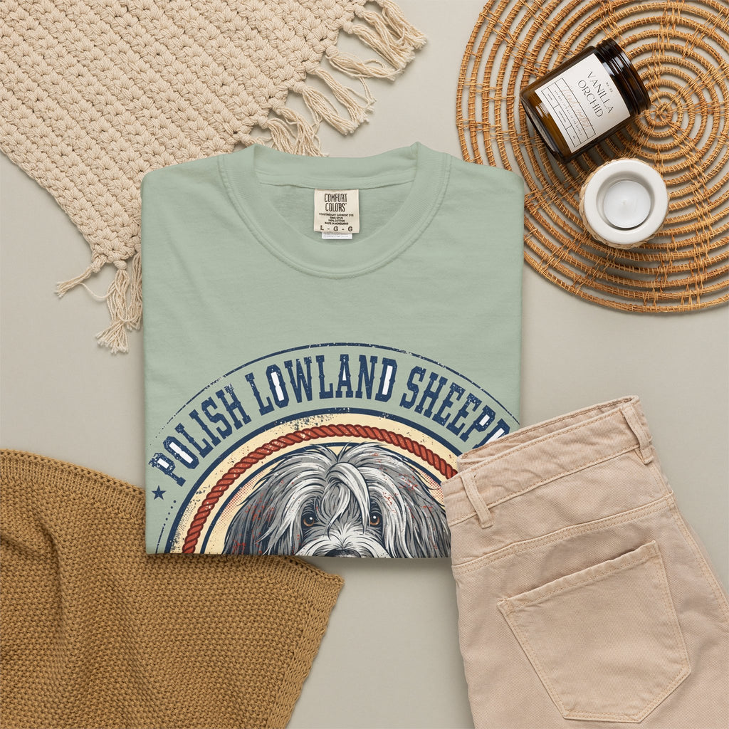 'Shaggy Soul' Polish Lowland Sheepdog T-Shirt — alternate view