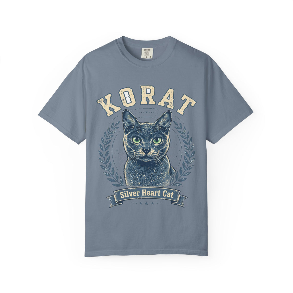 Korat Silver Heart Cat Tee