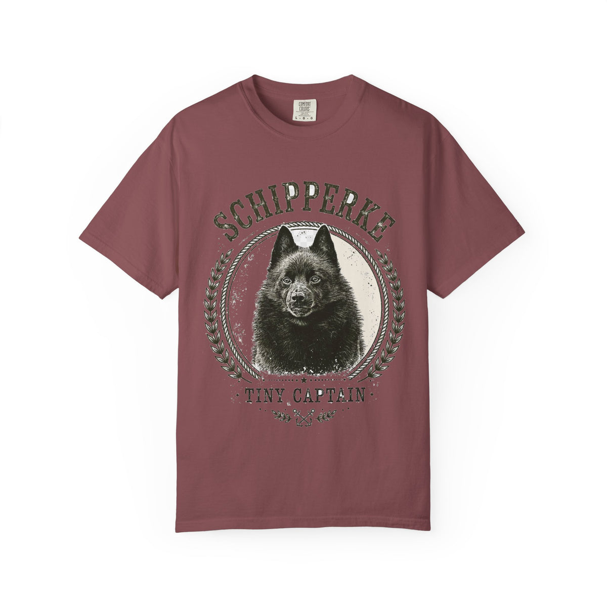 'Tiny Captain' Schipperke T-Shirt — alternate view