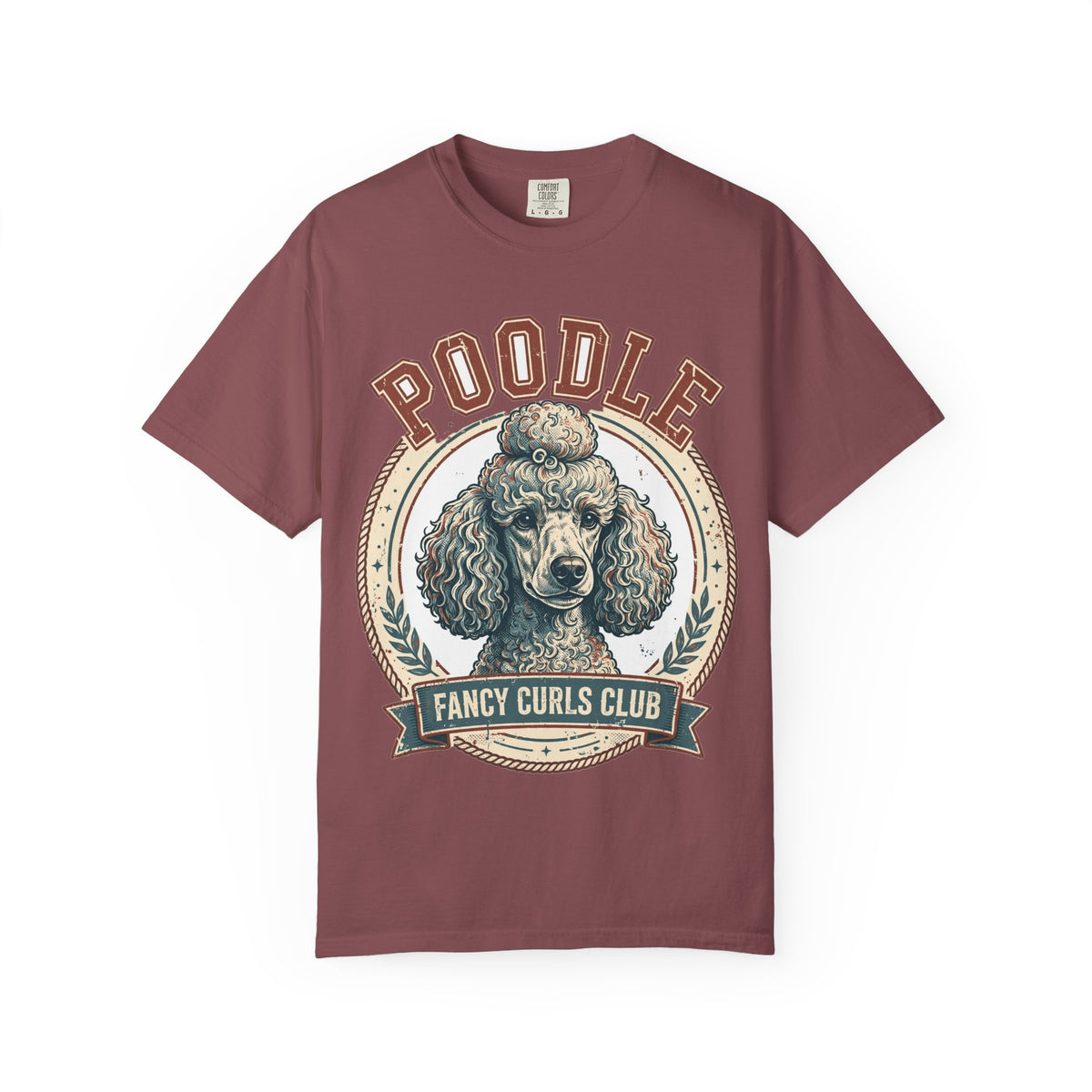 'Fancy Curls Club' Poodle T-Shirt — alternate view