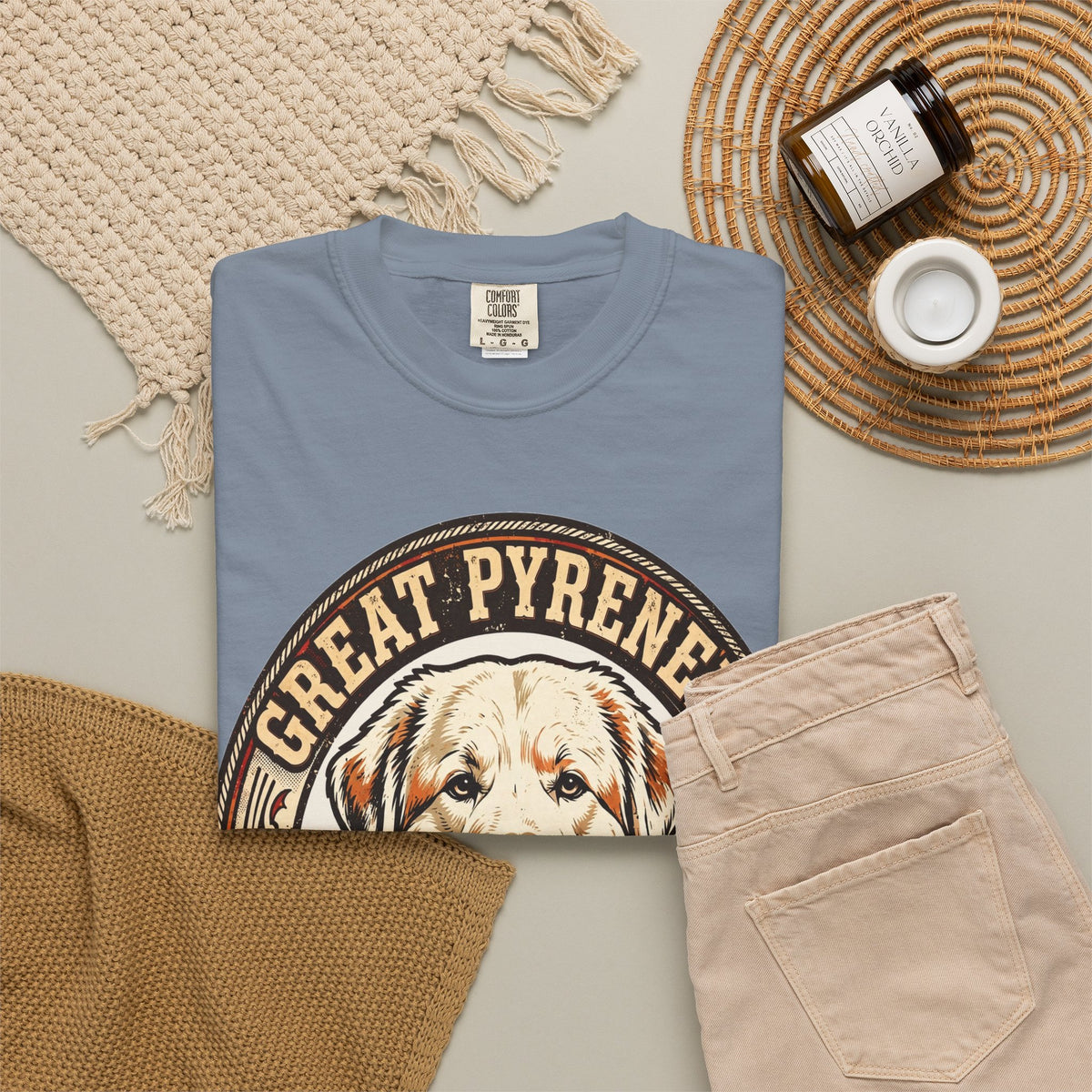 'Fluffy Guardian' Great Pyrenees T-Shirt — alternate view