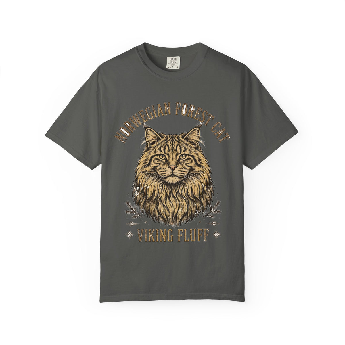 'Viking Fluff' Norwegian Forest Cat T-Shirt — alternate view