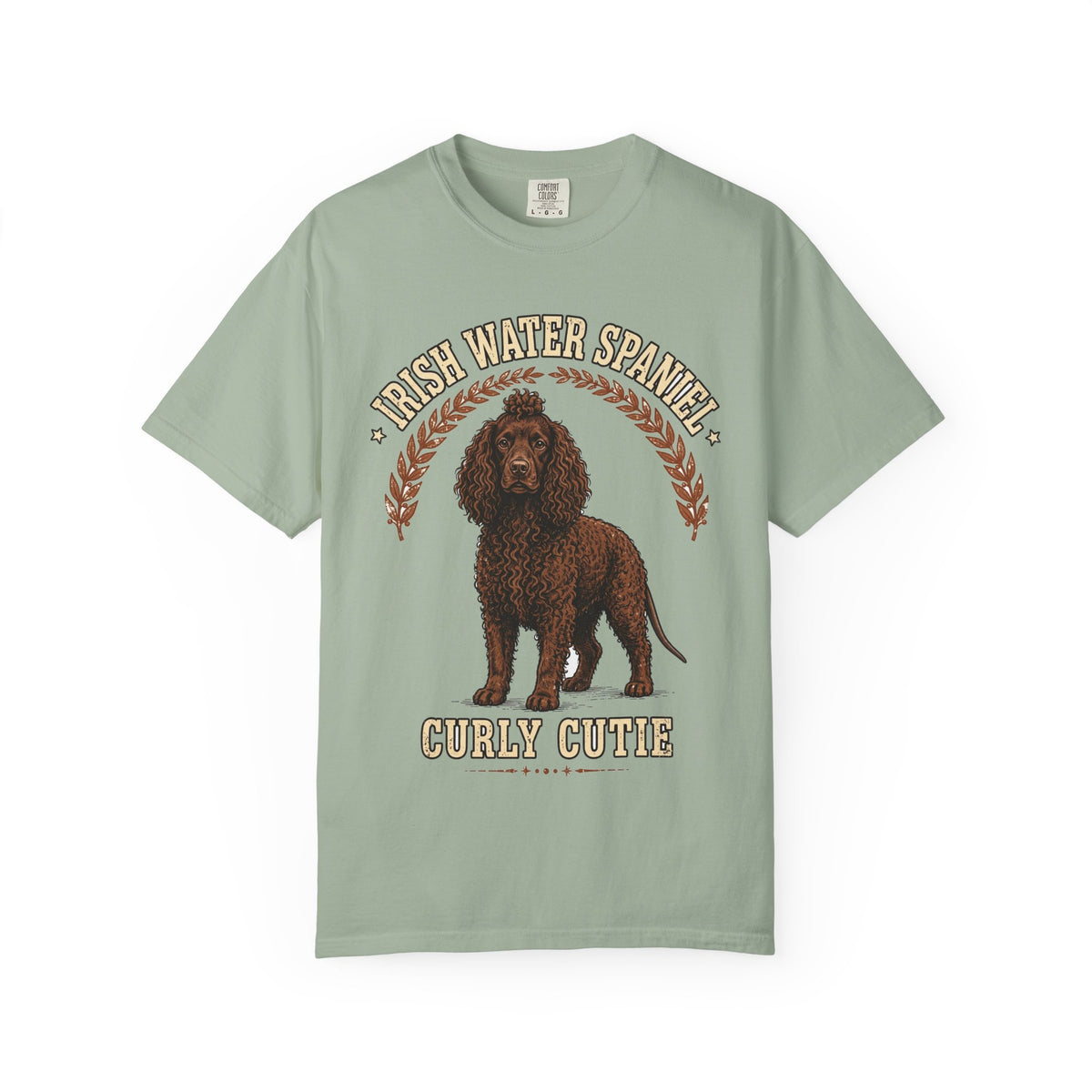 'Curly Cutie' Irish Water Spaniel T-Shirt — alternate view