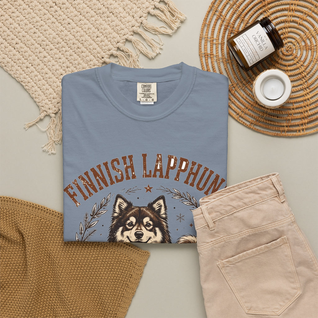'Arctic Floof' Finnish Lapphund T-Shirt — alternate view