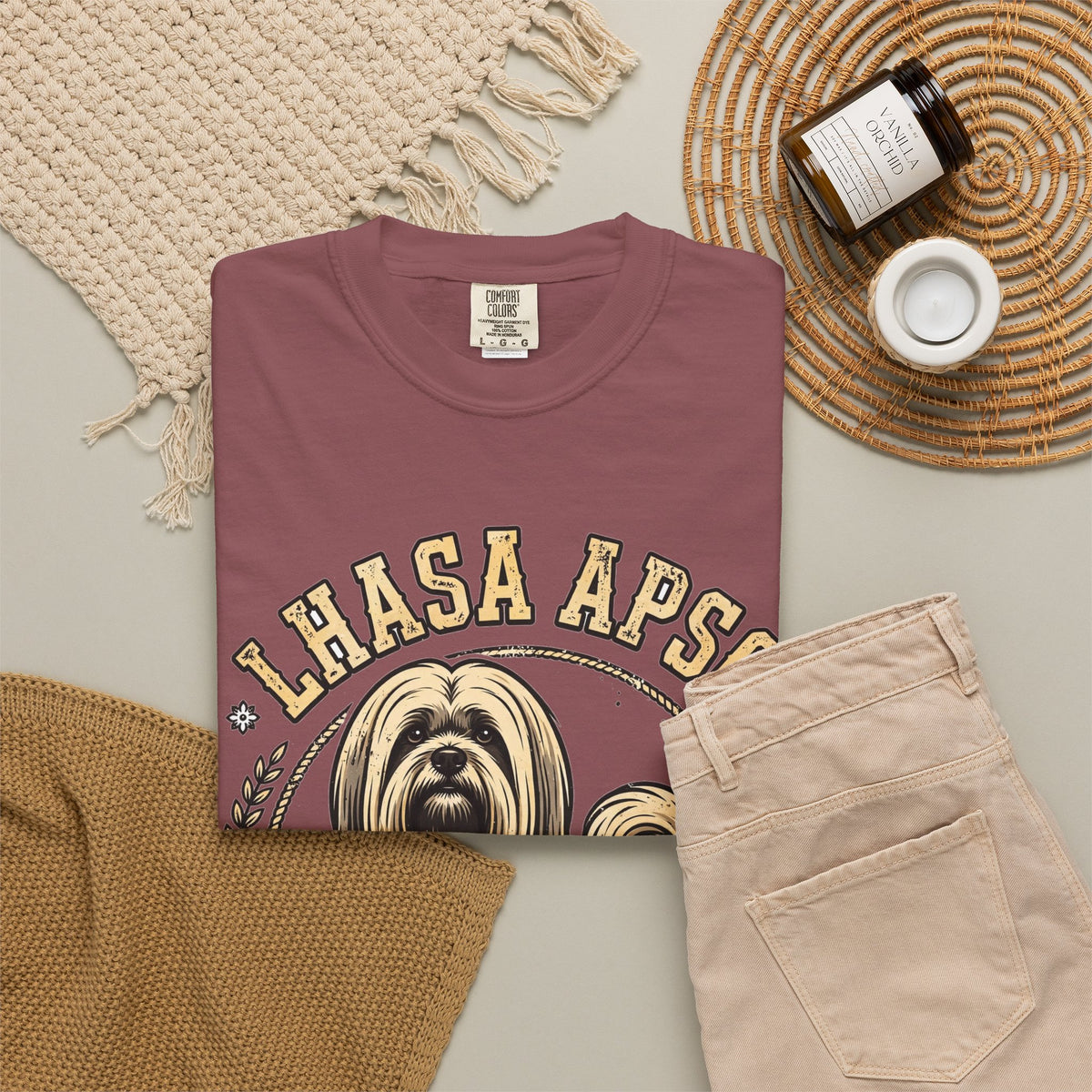'Ancient Lionheart' Lhasa Apso T-Shirt — alternate view