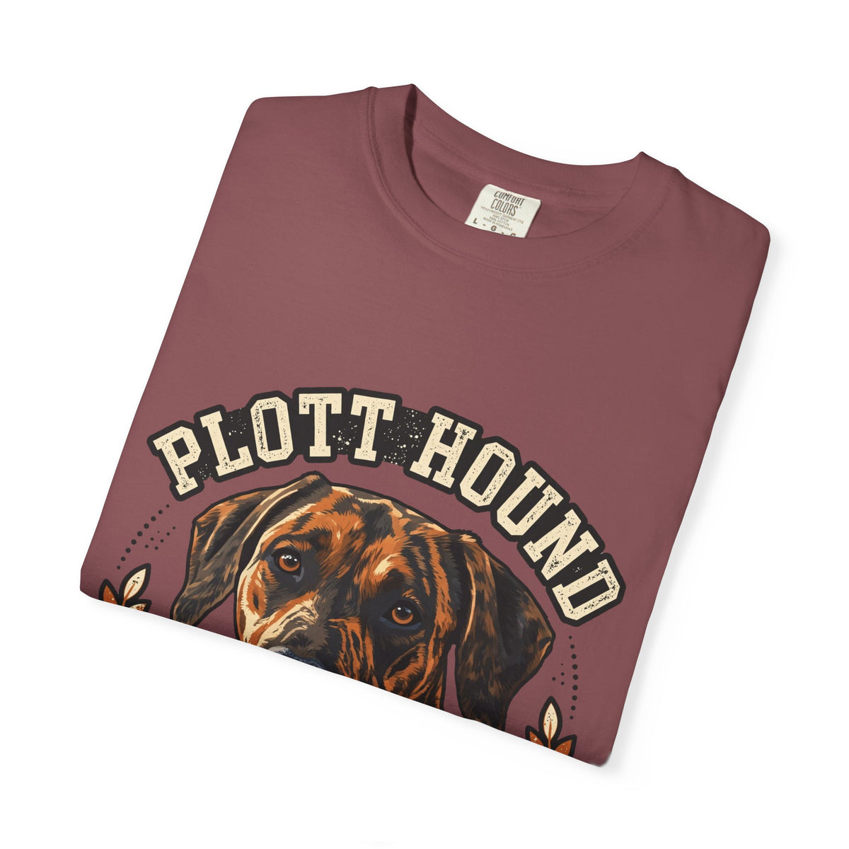 'Brindle And Brave' Plott Hound T-Shirt — alternate view