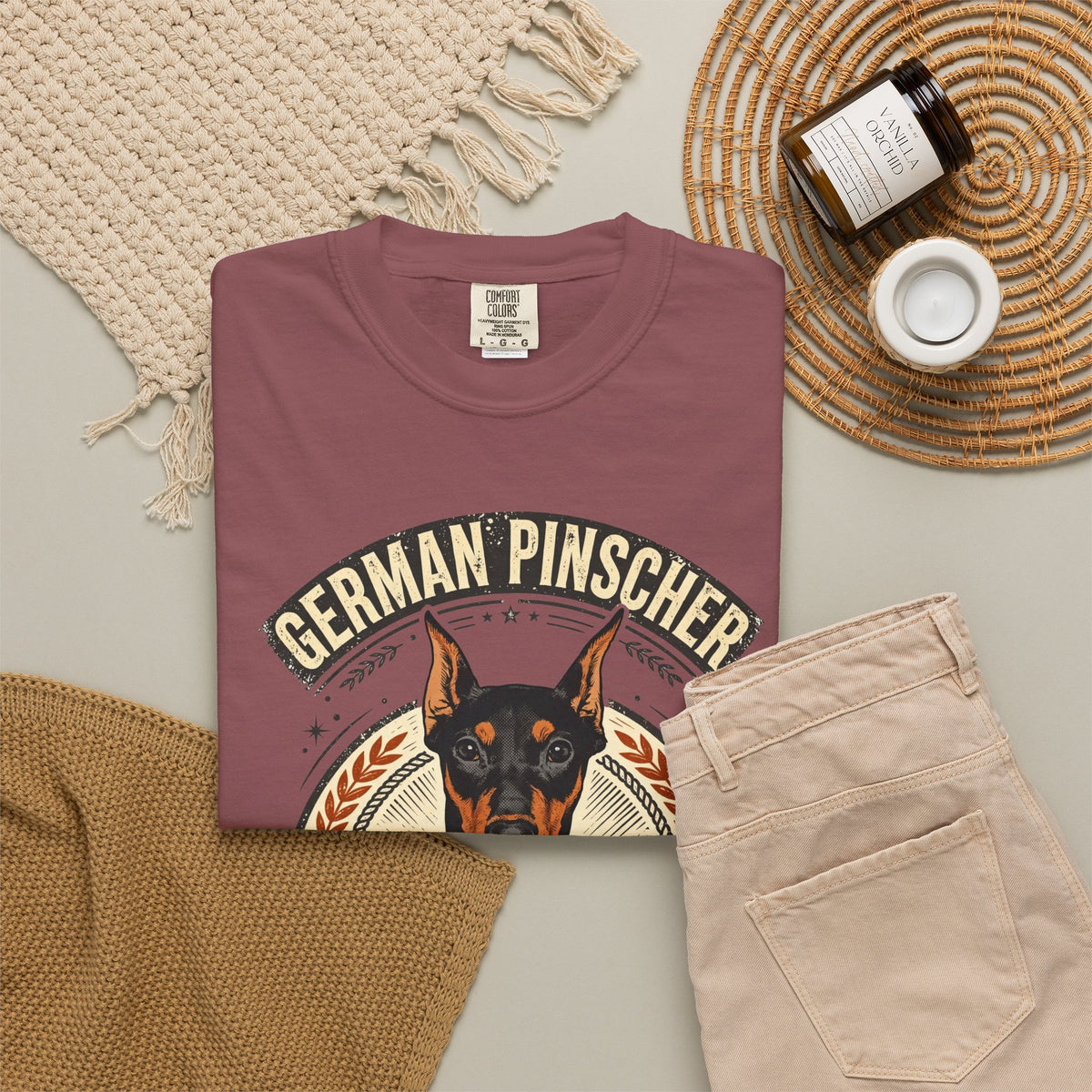 'Pinscher Power' German Pinscher T-Shirt — alternate view