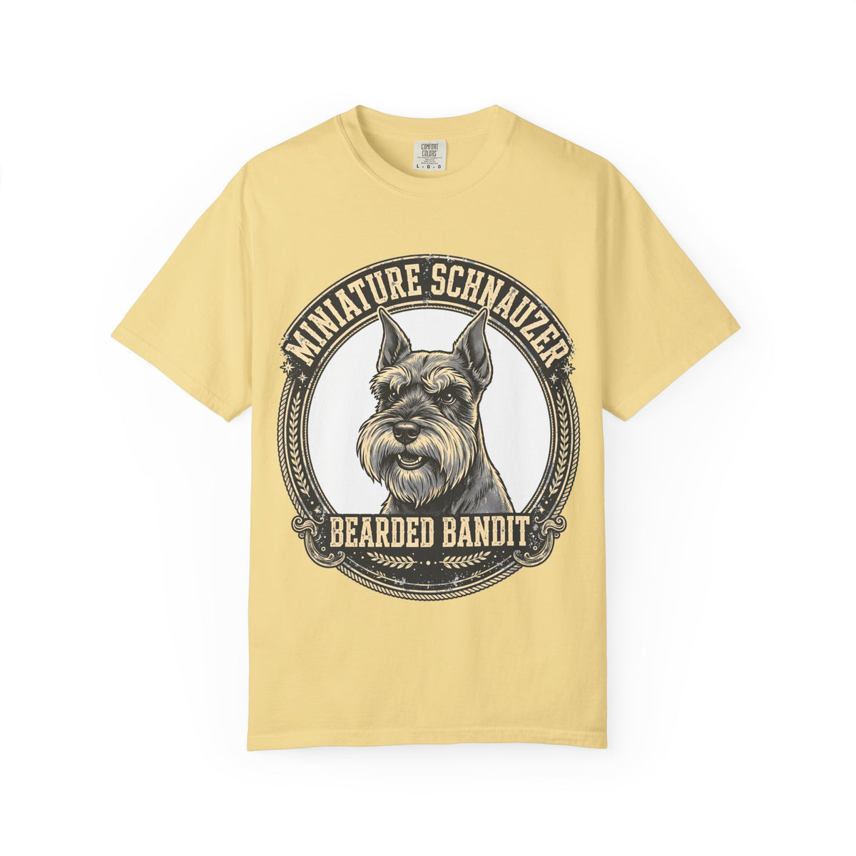 'Bearded Bandit' Miniature Schnauzer T-Shirt — alternate view