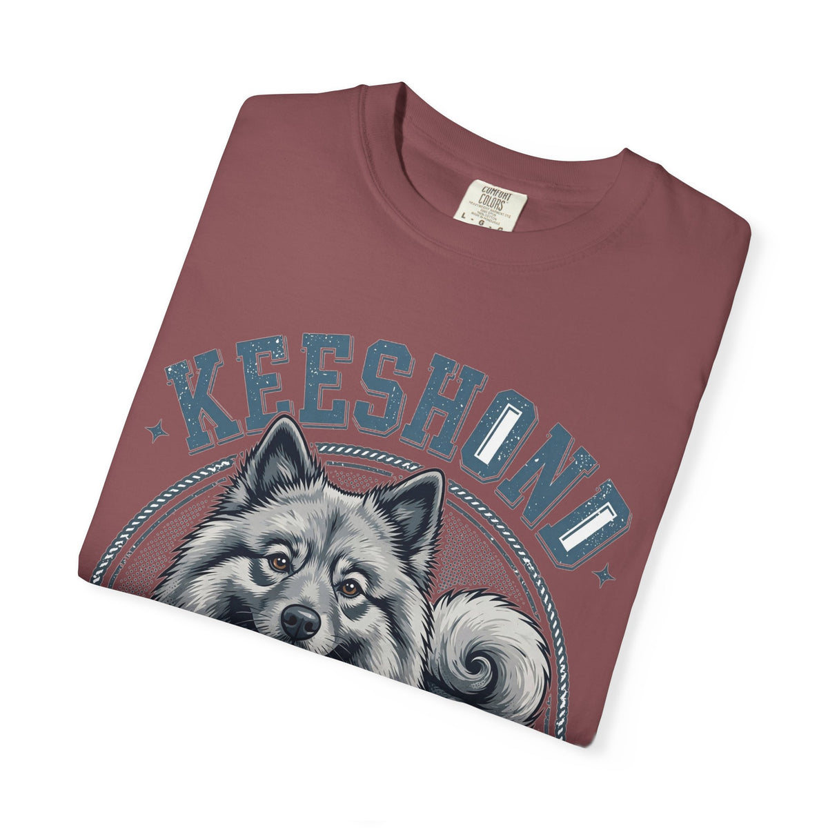 'Floof Forever Smiling' Keeshond T-Shirt — alternate view