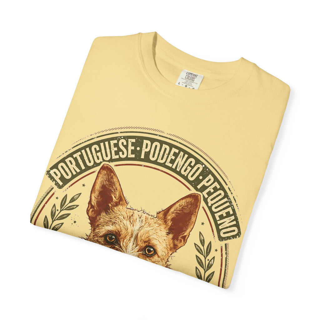 'Podengo Tiny Hunter' Portuguese Podengo Pequeno T-Shirt — alternate view