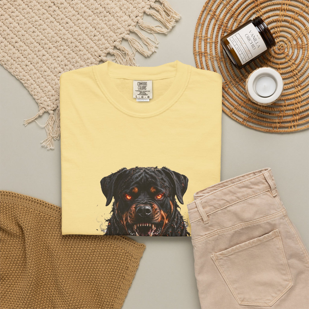 Rottweiler Hellhound Halloween Tee