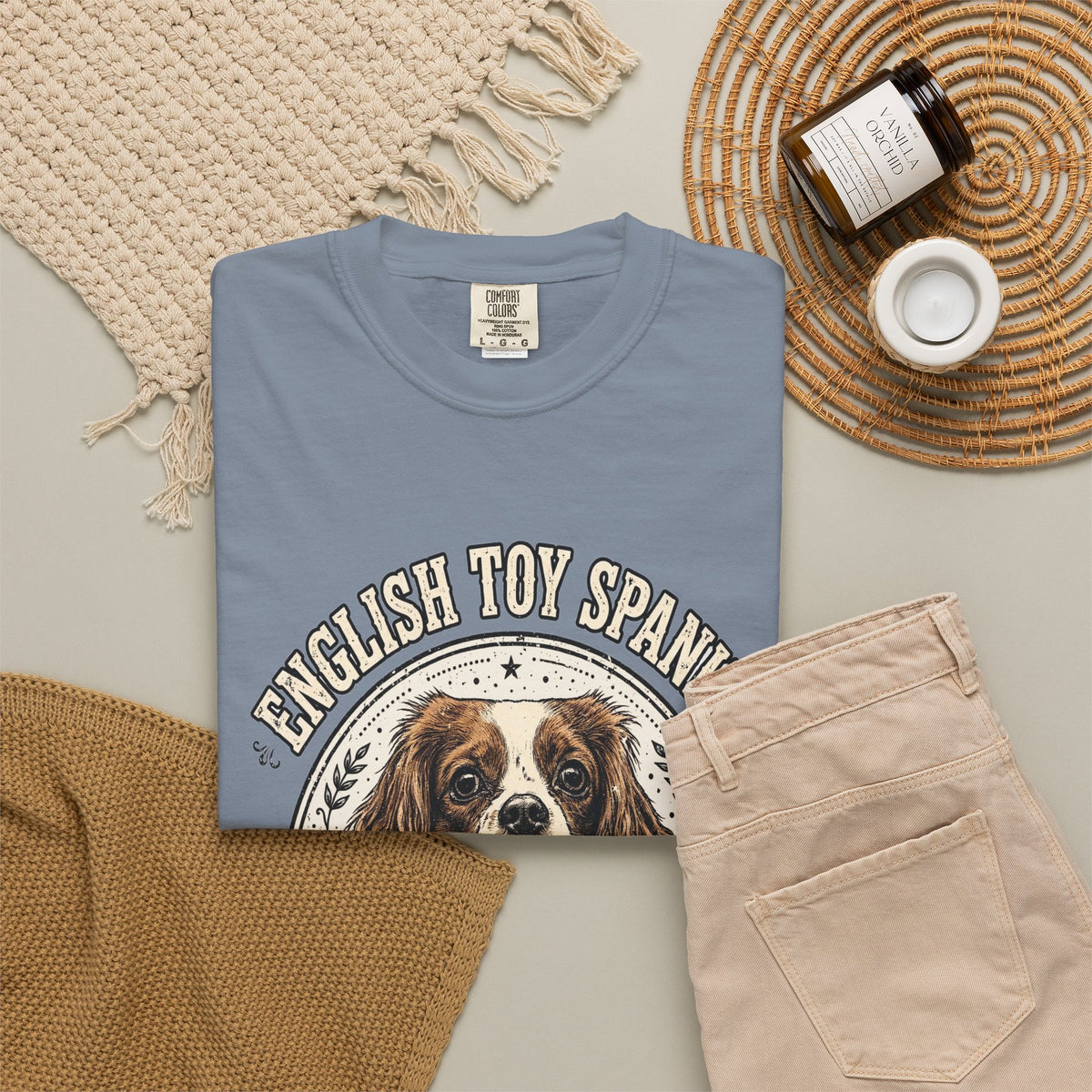 'Lap Royalty' English Toy Spaniel T-Shirt — alternate view