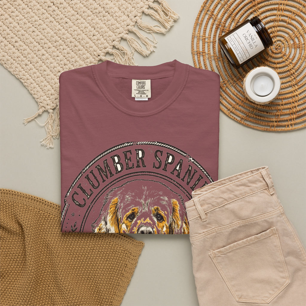 'Chunky & Charming' Clumber Spaniel T-Shirt — alternate view