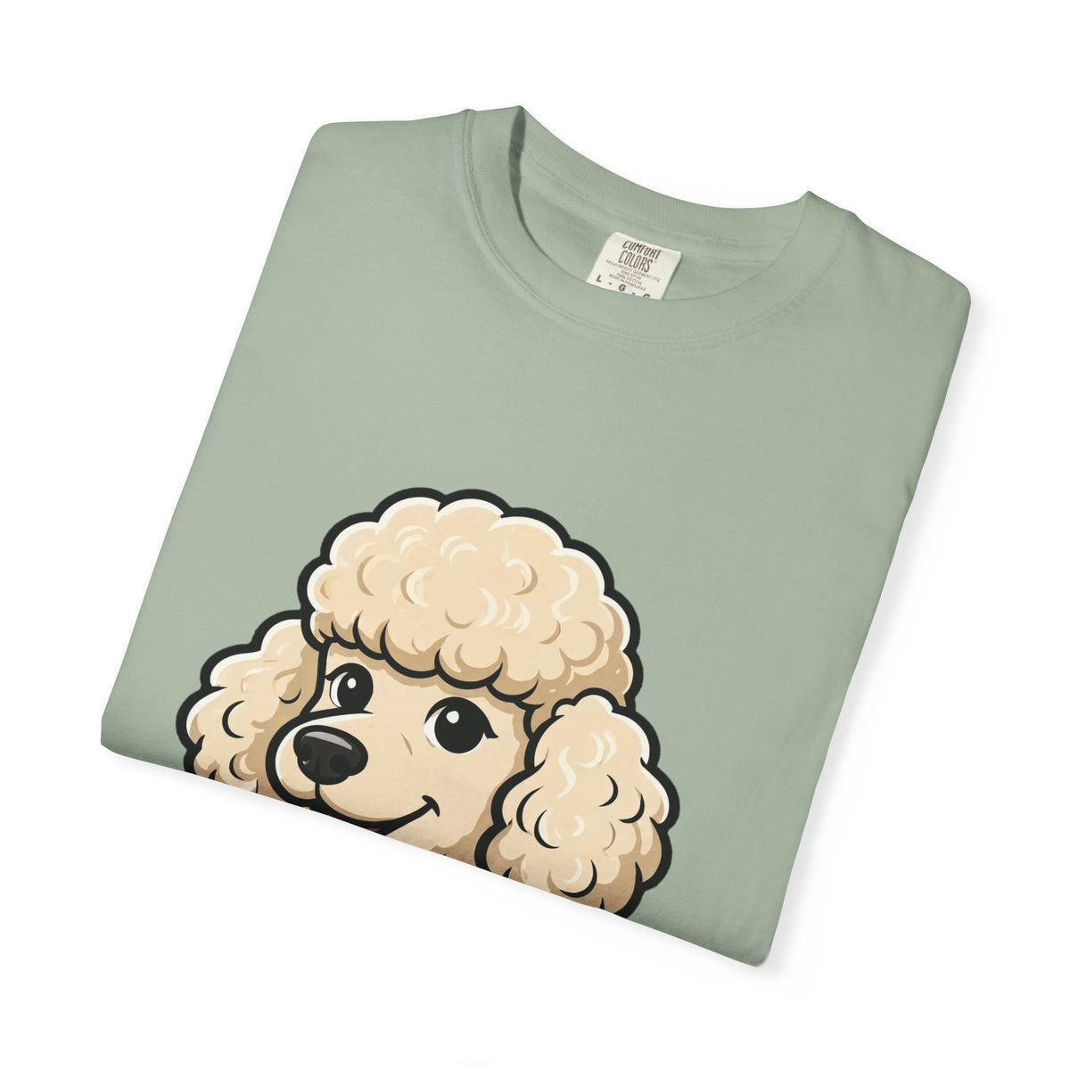 'Mullet Poodle' Poodle T-Shirt — alternate view