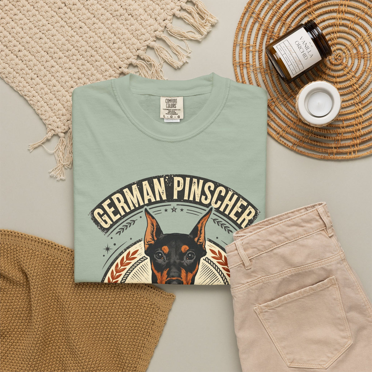 'Pinscher Power' German Pinscher T-Shirt — alternate view