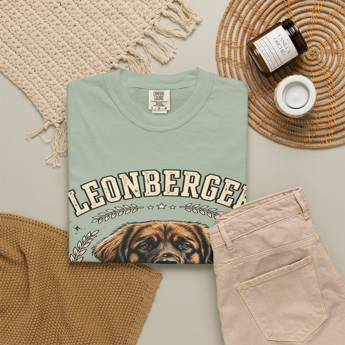 'Gentle Lion' Leonberger T-Shirt — alternate view
