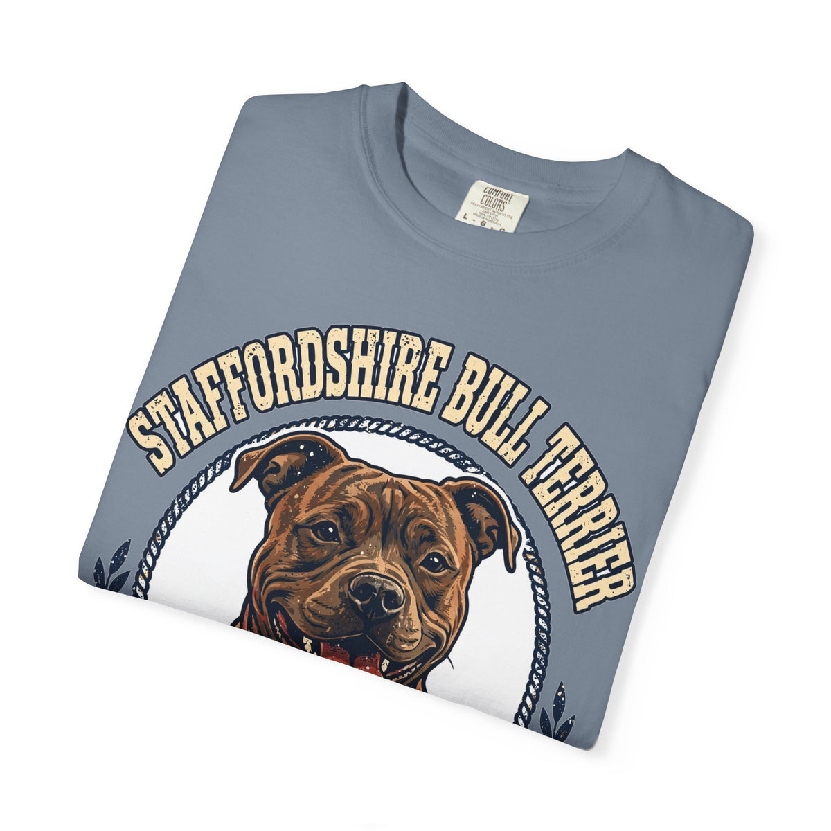 'Smiley Staffy' Staffordshire Bull Terrier T-Shirt — alternate view