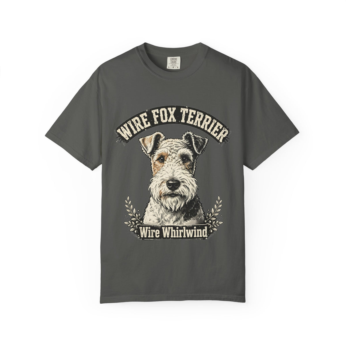 'Wire Whirlwind' Wire Fox Terrier T-Shirt — alternate view