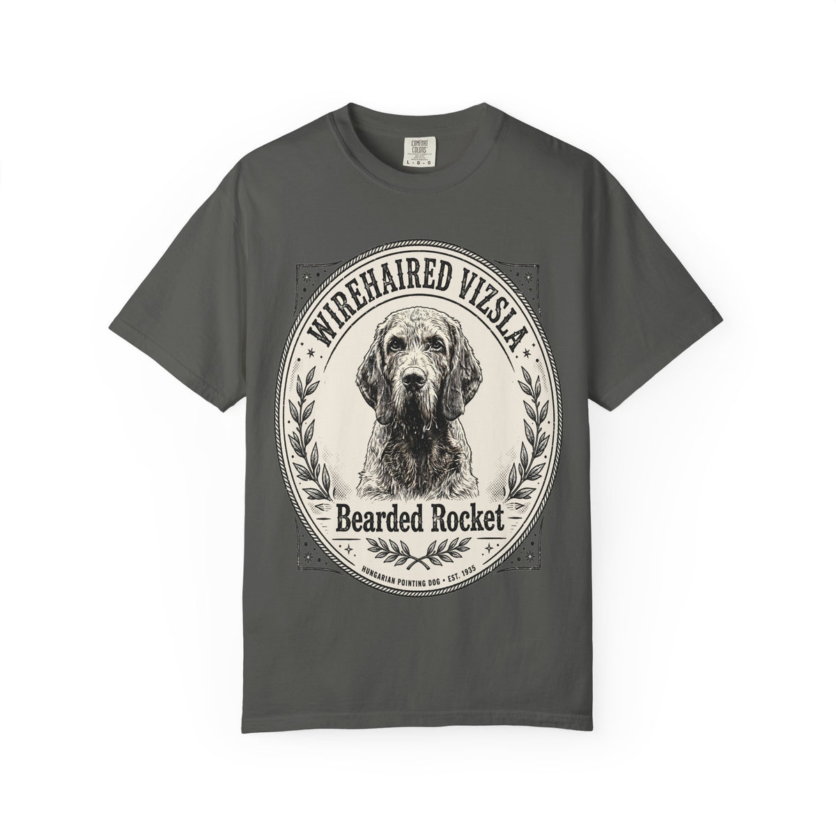 'Bearded Rocket' Wirehaired Vizsla T-Shirt — alternate view