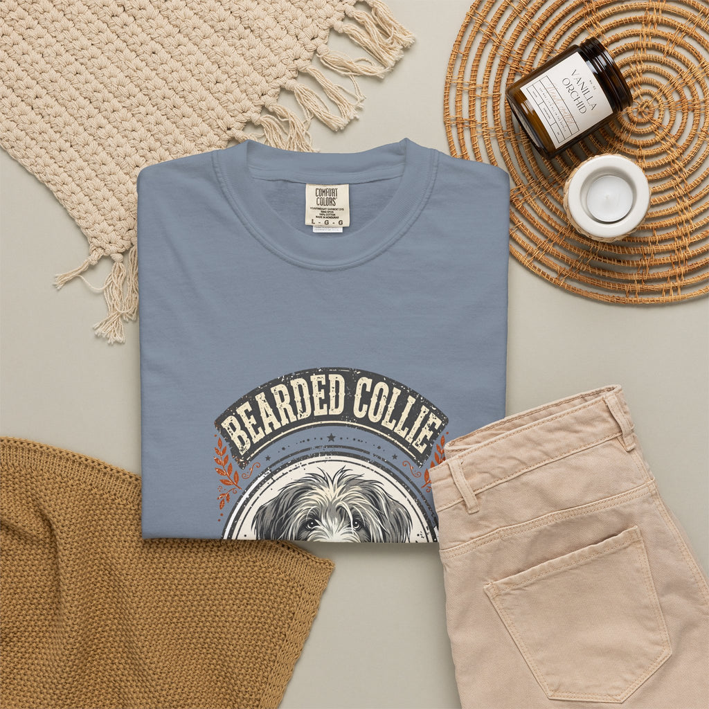 'Beardie Bounce' Bearded Collie T-Shirt — alternate view