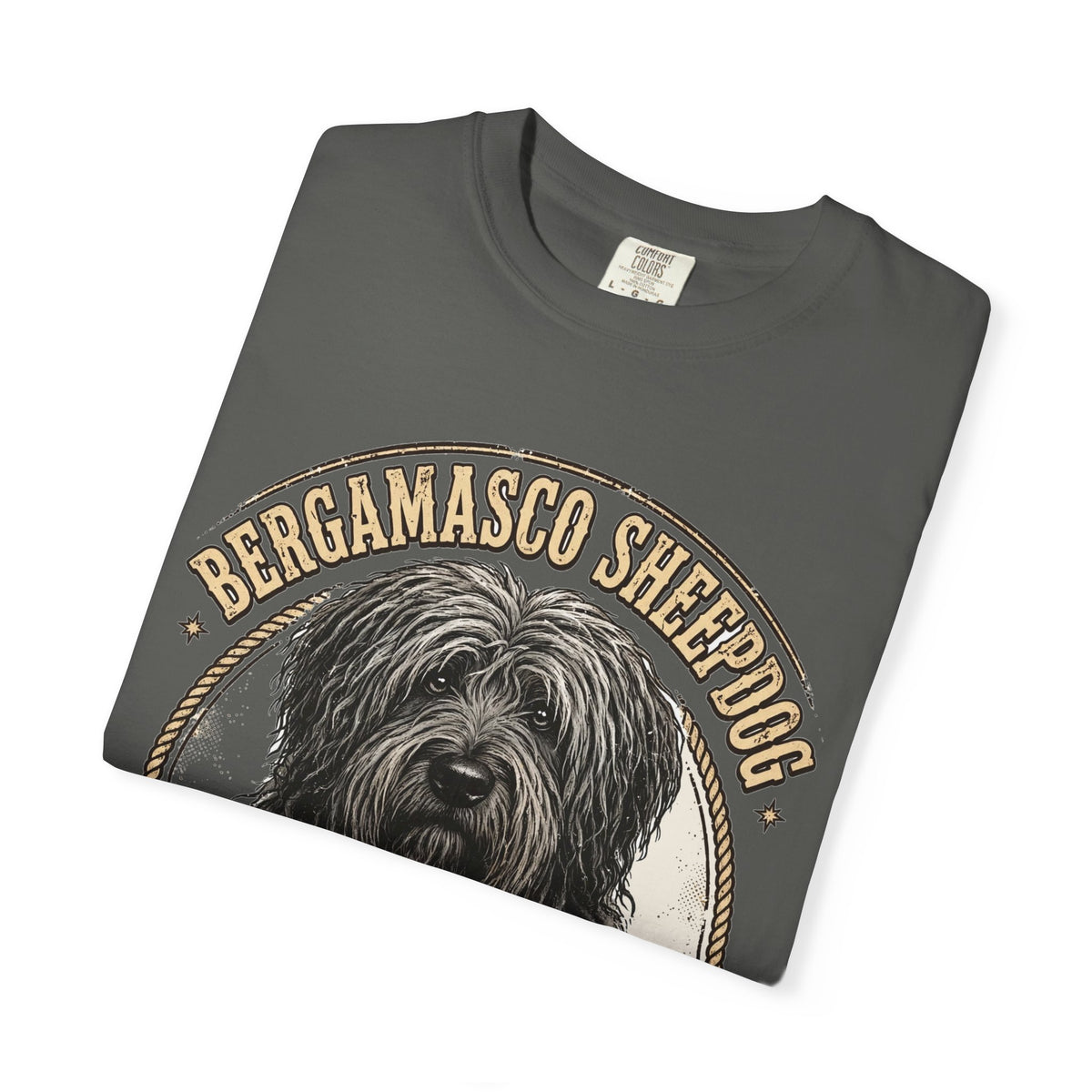 'Flock Star' Bergamasco Sheepdog T-Shirt — alternate view