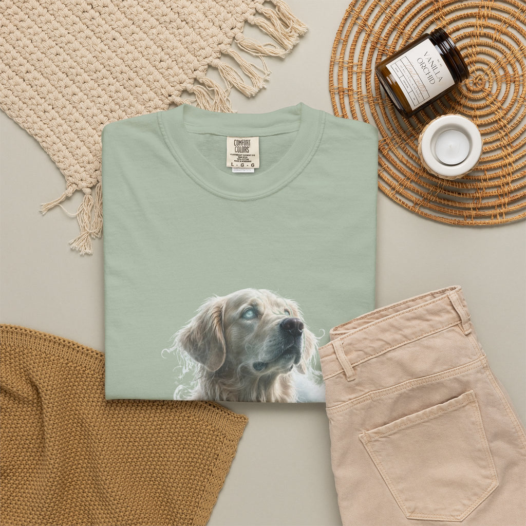 Golden Retriever Spooky Ghost Halloween Tee