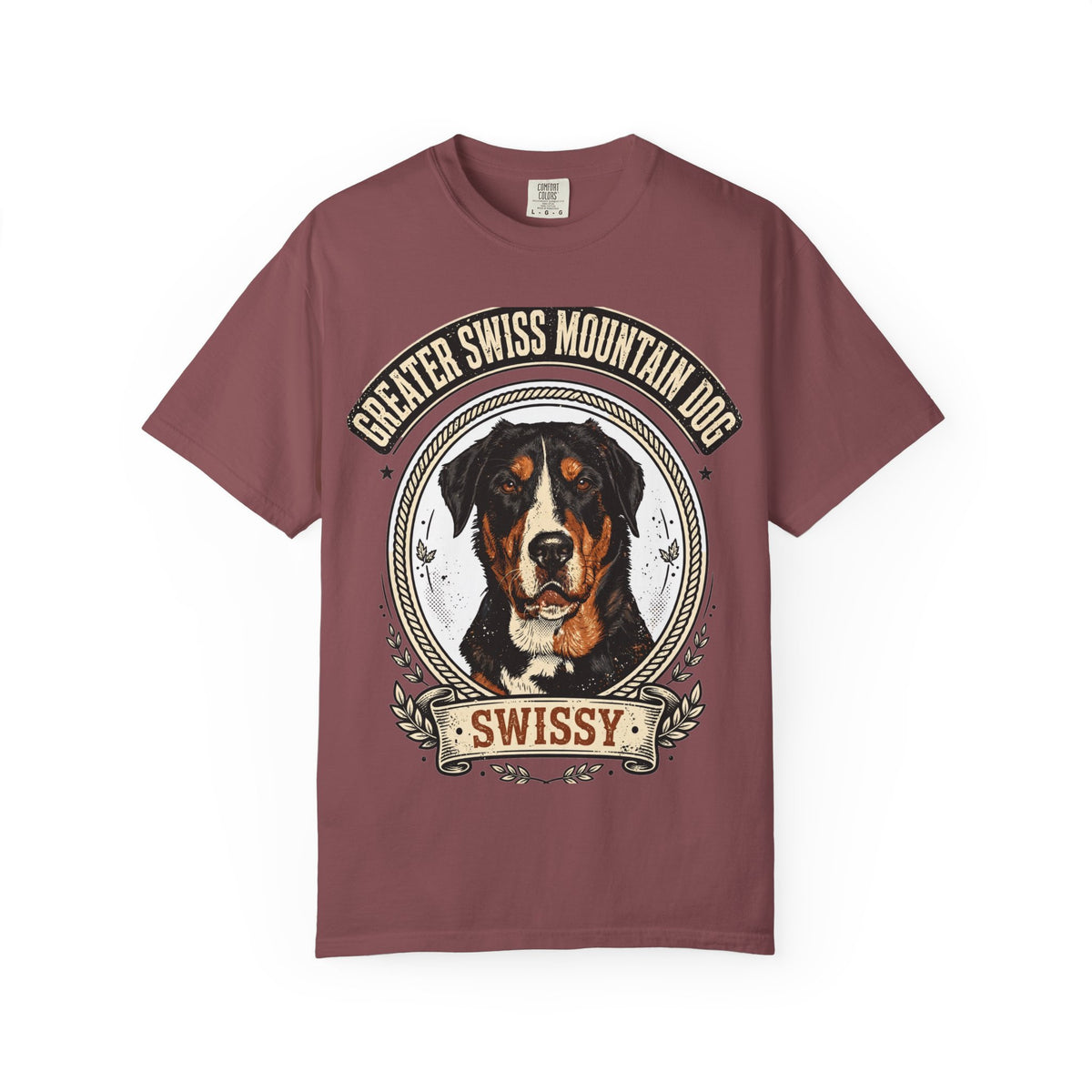 'Swissy' Greater Swiss Mountain Dog T-Shirt — alternate view
