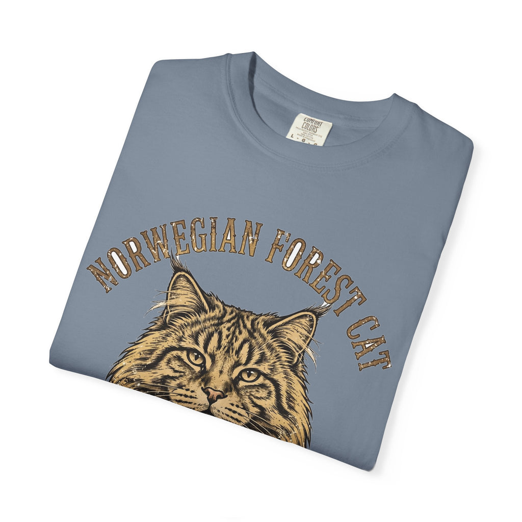 'Viking Fluff' Norwegian Forest Cat T-Shirt — alternate view